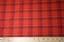 Deep Orange Plaid Cotton Poplin