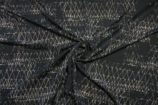 Random Geometric Sketch Crepe De Chine