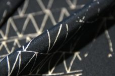 Random Geometric Sketch Crepe De Chine