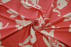 Jumbo Coral Floral Stretch Poplin