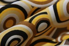Crazy Retro Circles Stretch Poplin