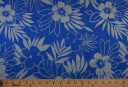 Large Blue Hawaiian Stretch Poplin