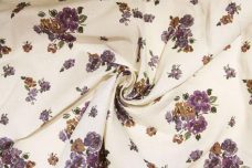 Dusty Periwinkle Floral Linen