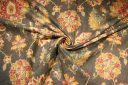 Heavy Boho Damask Linen Tweed - Mushroom
