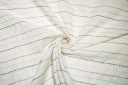 Embroidered Stripe Batiste - White