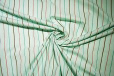 Ice Mint Dobby Stripe Cotton Poplin