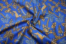 Modern Royal Toile Polished Cotton