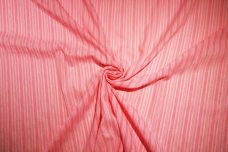 Poly/Cotton Stripe Gauze - Pink