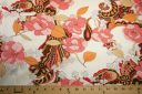 Large Salmon Floral Batiste