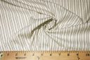 Ivory Pinstripe Stretch Poplin