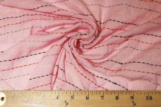 Embroidered Stripe Batiste - Light Pink