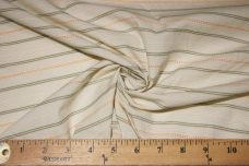 Beige - Olive - Mango Poly/Cotton Stripe