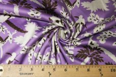 Modern Lavender Toile Polished Cotton