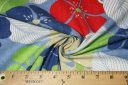 Large Blue & Red Floral Cotton Print