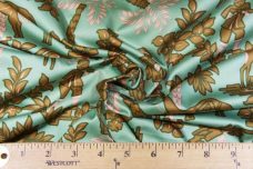 Modern Mint Toile Polished Cotton