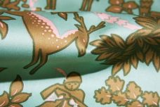 Modern Mint Toile Polished Cotton