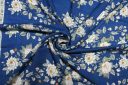 Royal Bordered Floral Poly/Rayon