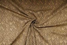 Metallic Grungy Herringbone Stretch Denim