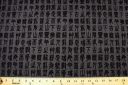 Flocked Hieroglyphs Stretch Denim