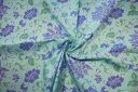 Aqua Boho Floral Cotton