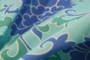 Aqua Boho Floral Cotton