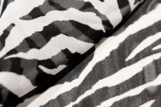 Zebra Chiffon - Black