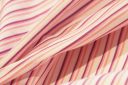 Pink & Geranium Stripe Stretch Poplin