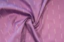 Orchid Dashed Pinstripe Polished Cotton Stretch Twill