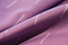 Orchid Dashed Pinstripe Polished Cotton Stretch Twill