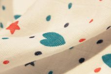 Stars & Hearts Sprinkle Cotton Double Gauze