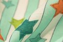 Aqua Stars & Stripes Cotton Double Gauze