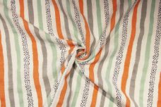 Sprinkle Stripe Cotton Double Gauze