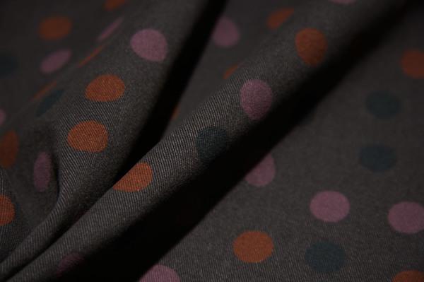 Charcoal Dot Cotton Stretch Twill 1 Charcoal Dot Cotton Stretch Twill