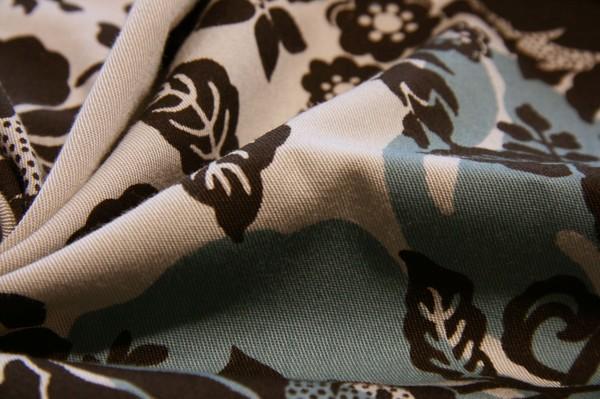 Dusty Robin’s Egg Floral Lightweight Twill 1 Dusty Robin's Egg Floral Lightweight Twill