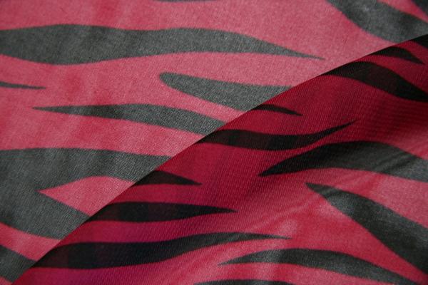 Zebra Chiffon – Sangria 1 Zebra Chiffon - Sangria