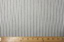 Black & White Metallic Stripe Chambray Stretch Poplin