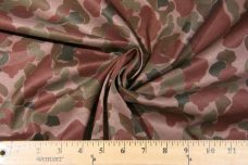 Mauve Camo Cotton Stretch Twill