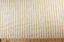 White & Straw Grunge Stripe Twill