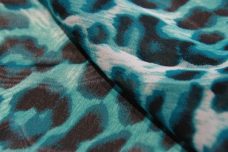 Cheetah Chiffon - Peacock