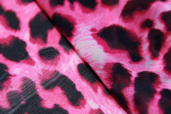Cheetah Chiffon – Hot Pink 1 Cheetah Chiffon - Hot Pink
