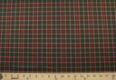 Brown & Red Gingham Plaid Twill