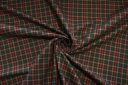 Brown & Red Gingham Plaid Twill