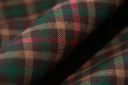 Brown & Red Gingham Plaid Twill