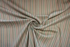 Small Multi Stripe Stretch Twill