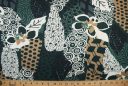 Large Teal Abstract Lightweight Twill