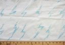 Turquoise Embroidered Lightning Bolt Stretch Poplin