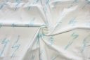 Turquoise Embroidered Lightning Bolt Stretch Poplin