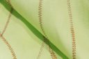 Abstract Embroidered Leaves Stretch Poplin