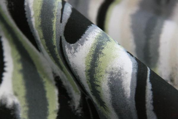 Charcoal & Green Grunge Stripe Stretch Poplin 1 Charcoal & Green Grunge Stripe Stretch Poplin